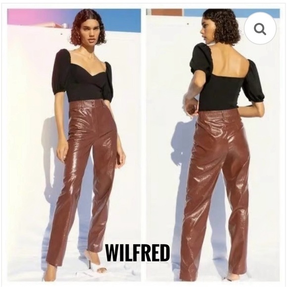 aritzia Wilfred Funk Pant in Rustique Brown size 10 - Picture 1 of 6